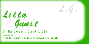 lilla gunst business card